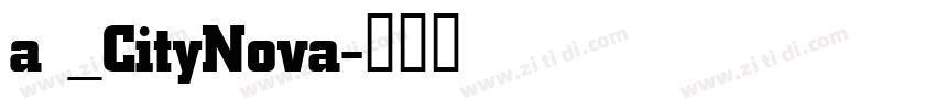 a _CityNova字体转换